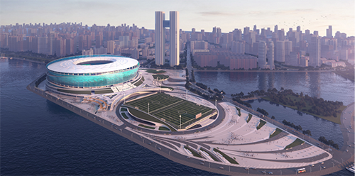 大連梭魚灣專業(yè)足球場項目